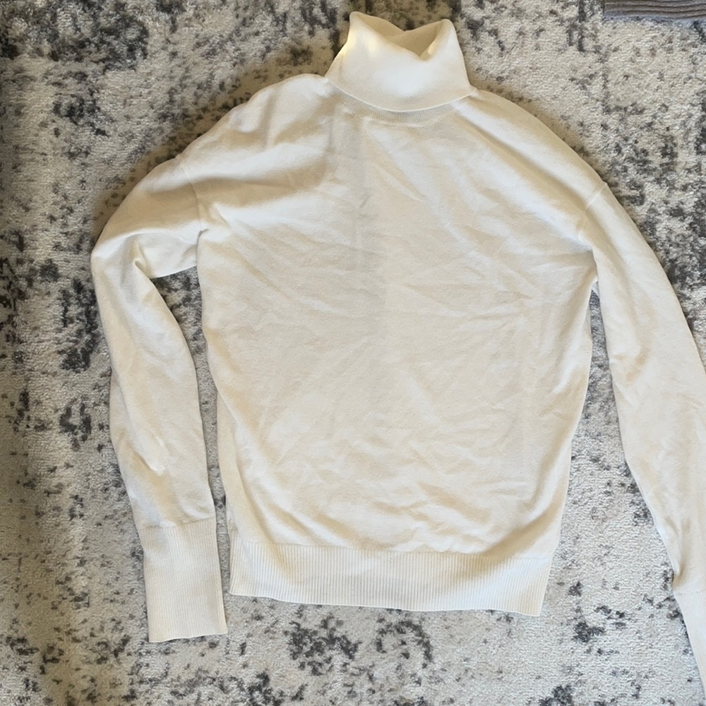 Soft, cream turtleneck from express